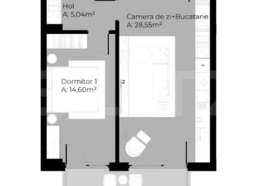 Apartament cu 2 camere, 54 mp utili, zona Iulius Mall - 3