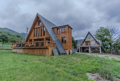 COMISION 0%| DE VANZARE| 2 CABANE TIP A FRAME| TEREN 2166 MP| - 5