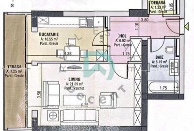 Garsonieră decomandată în Tractorul - 11