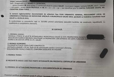 Teren de 750 mp, în Țiglina 1 - 3