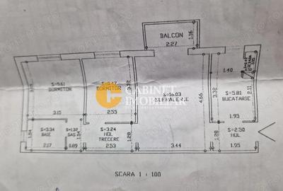 Apartament cu 3 camere semidecomandat, mobilat în Zimbru