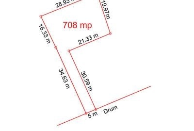 Teren de 708 mp, în Rediu - 2