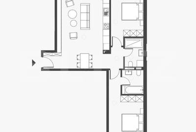 Comision 0 ! Somesului 15, Apartament 3 camere, Semicentral, 2 bai, 77mp. - 2