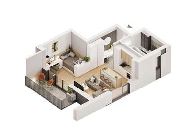 Apartament cu 1,5 camere in zona Confec?ii