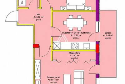 Apartament cu 2 camere în Iris