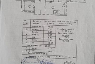 Apartament cu 3 camere decomandat în Central - 1