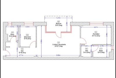 3 camere la intrare in Borhanci ! Nou, la cheie, CF. Locuibil imediat! - 10