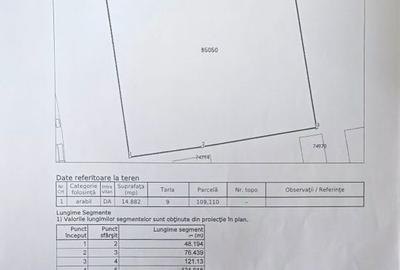 Teren de 14882 mp, în Exterior Vest - 1