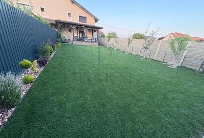 Duplex mobilat utilat - zona excelenta - teren 350 mp - curte amenajata - toate - 3