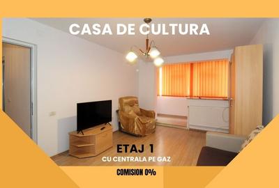 CASA DE CULTURA - 2 camere, etajul 1, cu centrala pe gaz. - 2