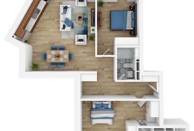 Apartament cu 2 camere în Centru Civic - 6