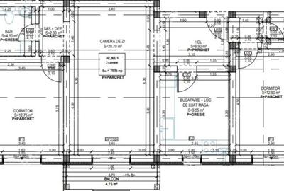 Apartament cu 3 camere 2 bai balcon si loc parcare situat in Talmaciu - 8