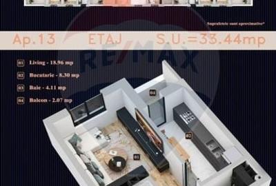 Garsonieră decomandată în Chiajna - 2