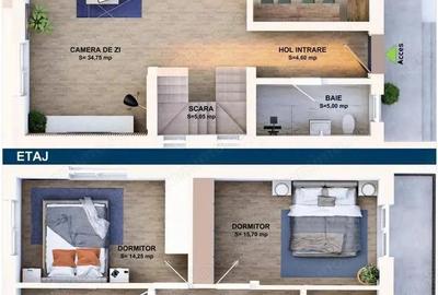 Casă cu Teren 290 Mp în Central - 2