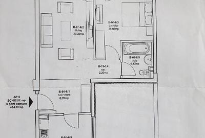 Apartament cu 2 camere semidecomandat, mobilat în Doamna Ghica - 8