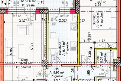 Apartament cu 2 camere în Central