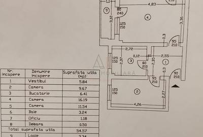 Apartament cu 3 camere semidecomandat, mobilat în Militari - 9