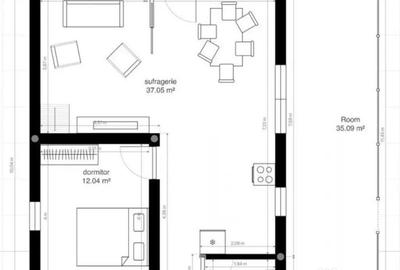 Casă cu 2 camere cu Teren 2957 Mp în Zărnești - 11