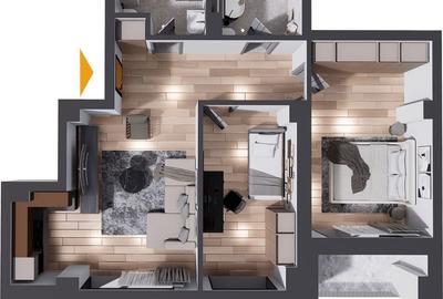Apartament cu 3 camere în Cug - 7