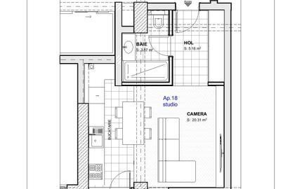 Garsonieră semidecomandată în Tineretului - 2