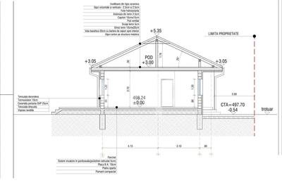 Casă individuală cu 3 camere cu Canalizare în Bod - 2