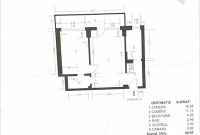 Apartament cu 2 camere semidecomandat în Dorobanți - 9