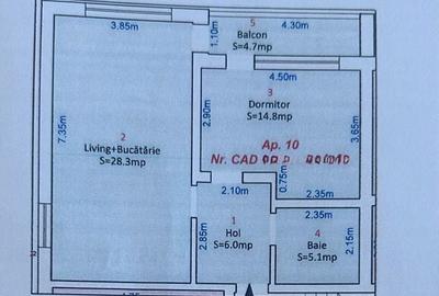 Apartament cu 3 camere în Central - 8