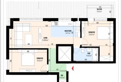 Ap.3 camere, finisaje la alegere, incalzire in pardoseala - 1