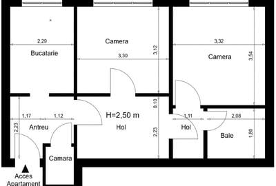 Apartament 2 camere decomandat - 2