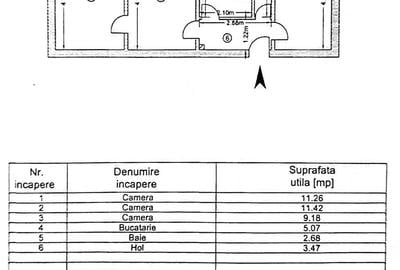 Apartament cu 3 camere semidecomandat în Micro 19 - 2