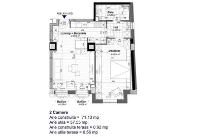 Apartament cu 2 camere semidecomandat, mobilat în Victoriei - 16