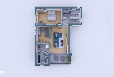 Apartament cu 3 camere, mobilat în Copou - 15