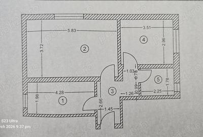 Apartament cu 2 camere decomandat în Titan - 1