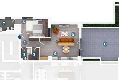 Apartament cu 2 camere decomandat în Floreasca - 13