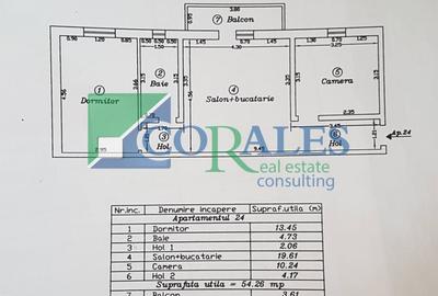 Apartament cu 3 camere semidecomandat, mobilat în Lipovei - 10