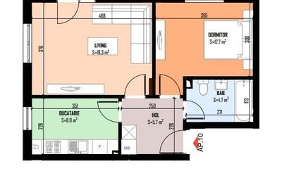 Apartament cu 2 camere în Central
