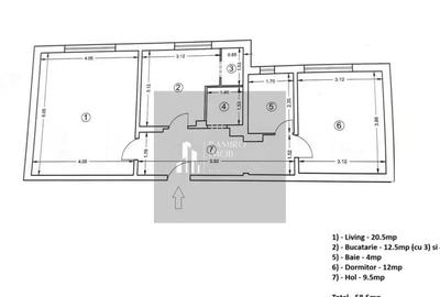 Apartament cu 2 camere decomandat în Eroii Revoluției - 1