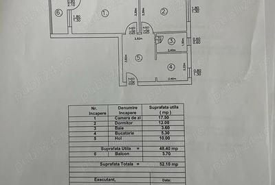 Apartament cu 2 camere decomandat în Central - 7