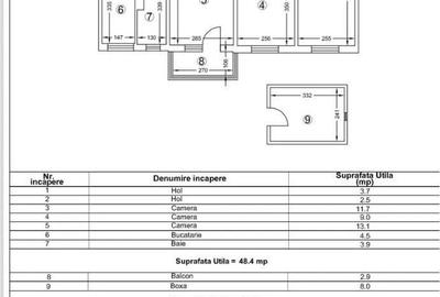 Apartament cu 3 camere semidecomandat în Inel II