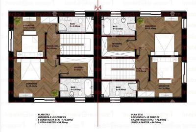 Doua vile de vanzare P+1 in proximitatea Parcului Dendrologic Chitila si a Padurii Mogosoaia. Pret u - 2