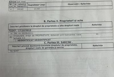 Teren de 10000 mp, în Central