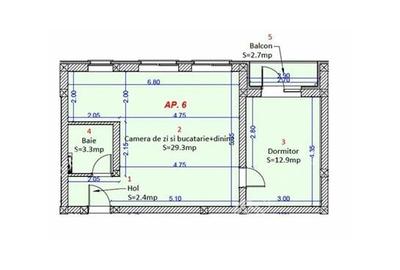 Apartament cu 2 camere si loc de parcare etaj 1 zona Unimat Selimbar - 7