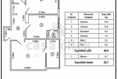 Apartament cu 2 camere decomandat în Mazepa 1 - 1