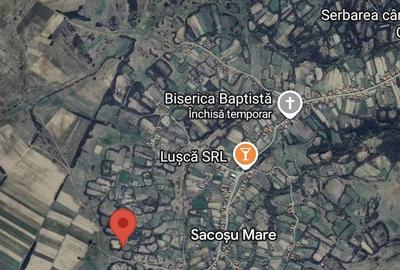 Teren de 2350 mp, în Sacoșu Mare