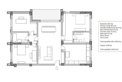 Apartament cu 4 camere decomandat în Băneasa - 2