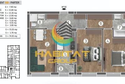 Apartament cu 3 camere decomandat în Berceni - 2