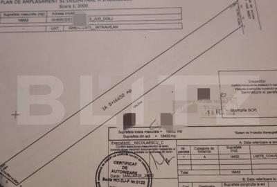 Teren intravilan stradal, 16.652 mp, zona Ghercesti - 3