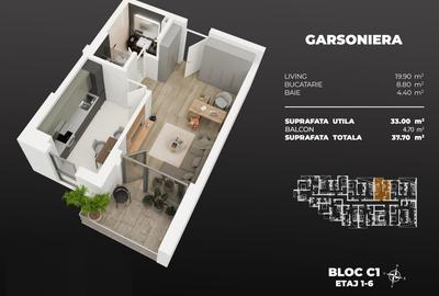 Garsonieră semidecomandată în Berceni - 3