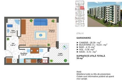 Metrou Aparatorii Patriei Garsoniera decomandata 39MP/Finalizare iunie 2026 - 14