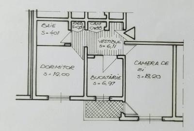 Apartament cu 2 camere decomandat în Dristor